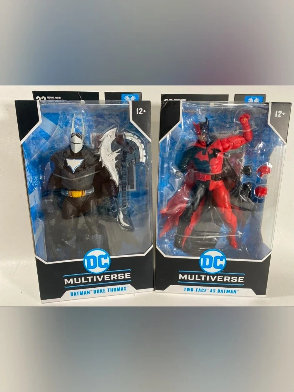 DC Multiverse Two-Face as Batman & Batman, Duke Thomas 2 PC Lot action figures